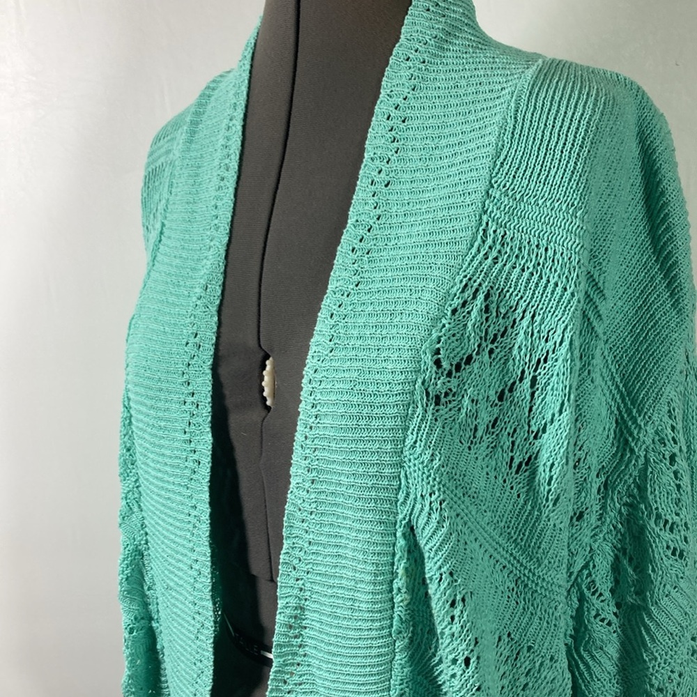 Bina Sweater Women Size 28-30 Open Front Crochet Cardigan Sweater New With Tag - Picture 3 of 8